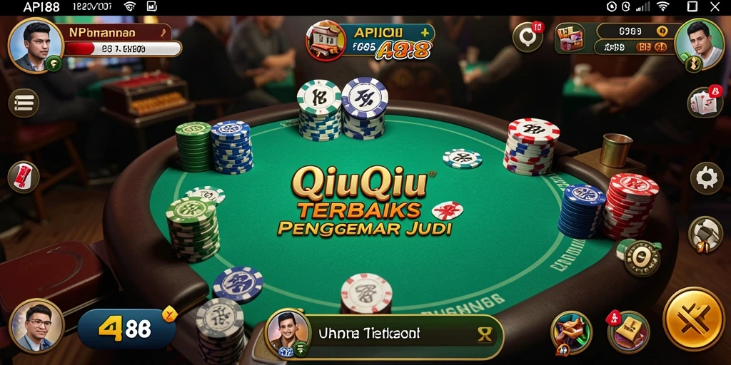 Tampilan gameplay QiuQiu yang seru dan interaktif.