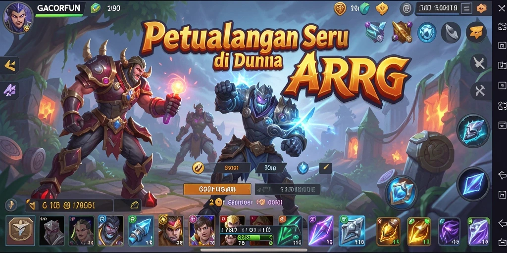 Screenshot dari gameplay GACORFUN menunjukkan aksi pertarungan yang mendebarkan.