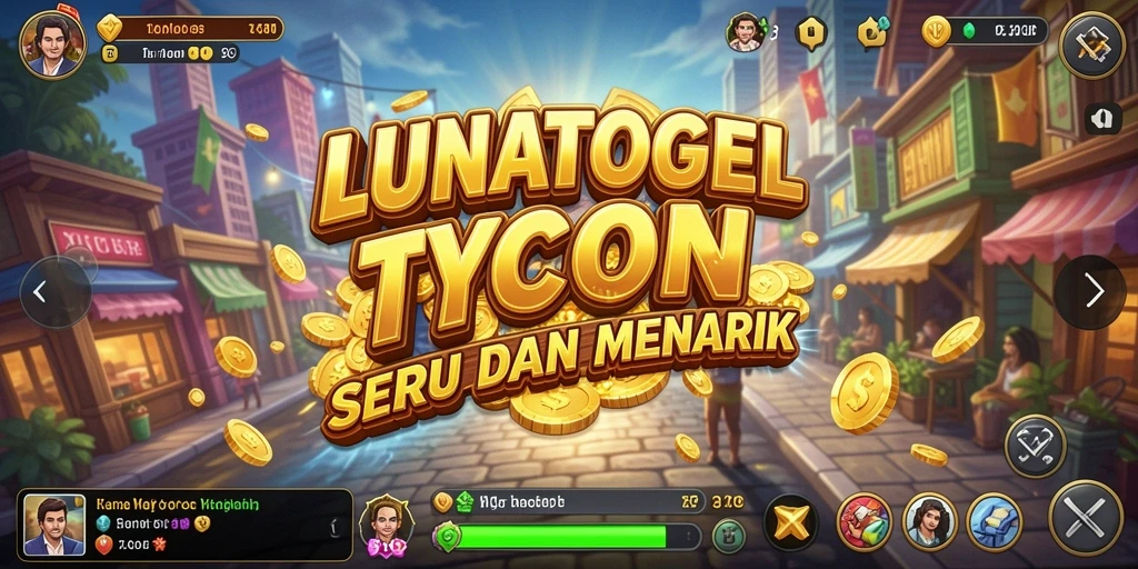Gameplay menarik LUNATOGEL dengan pengelolaan bisnis yang seru.