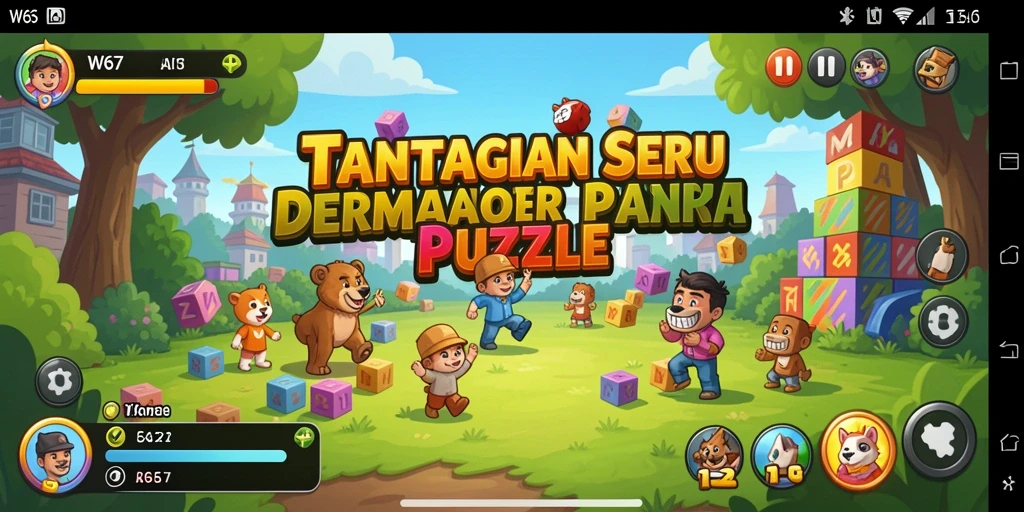 Tampilan gameplay menarik dengan beragam teka-teki menantang.